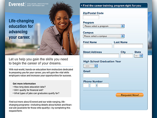 Everest College Online Acquisition Engine
