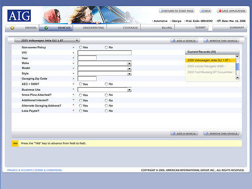 AIG Agency Quote Form