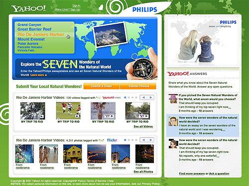 Yahoo! 7 Wonders for Philips
