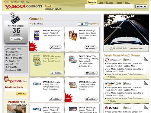Yahoo Coupons